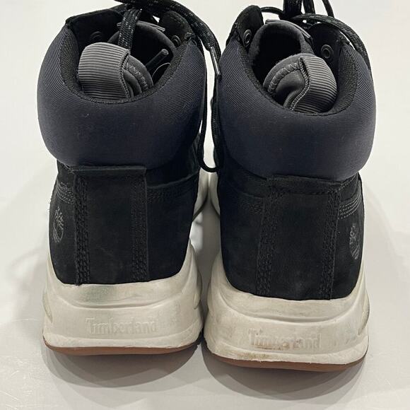 Timberland Delphiville Hiking Sneaker Boots Black Suede Leather Size 7 - Picture 7 of 10